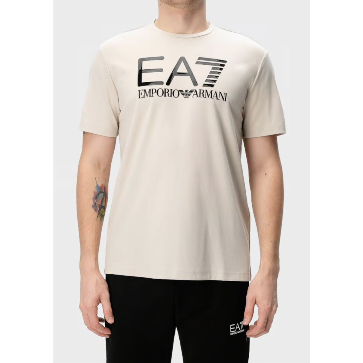 EA7 Giorgio Armani - Man Jersey T-Shirt - Silver Cloud