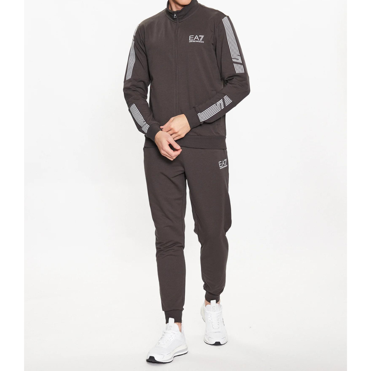 EA7 Giorgio Armani - Men Jersey Tracksuit - Raven