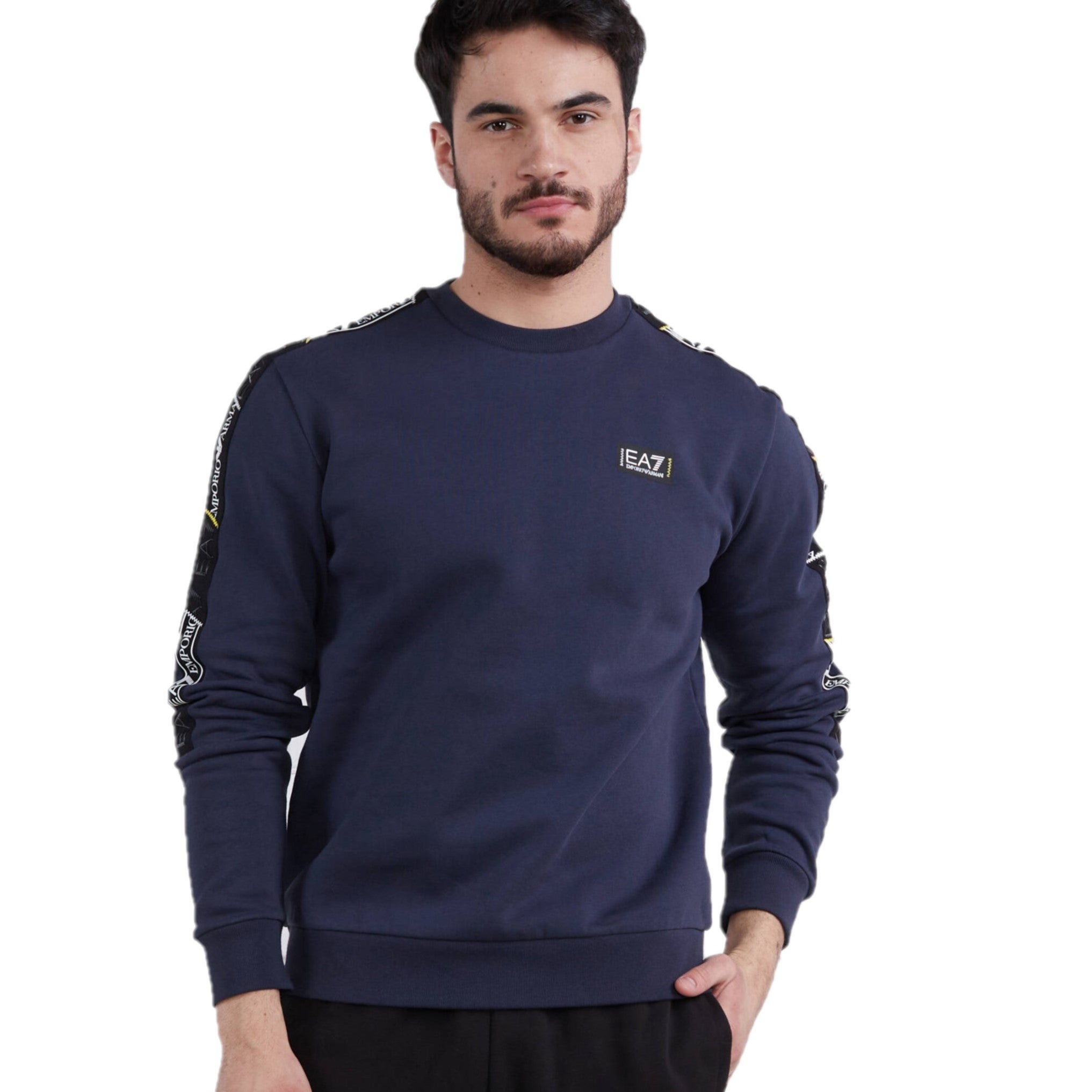 EA7 Giorgio Armani - Man Jersey Sweatshirt - Navy Blue