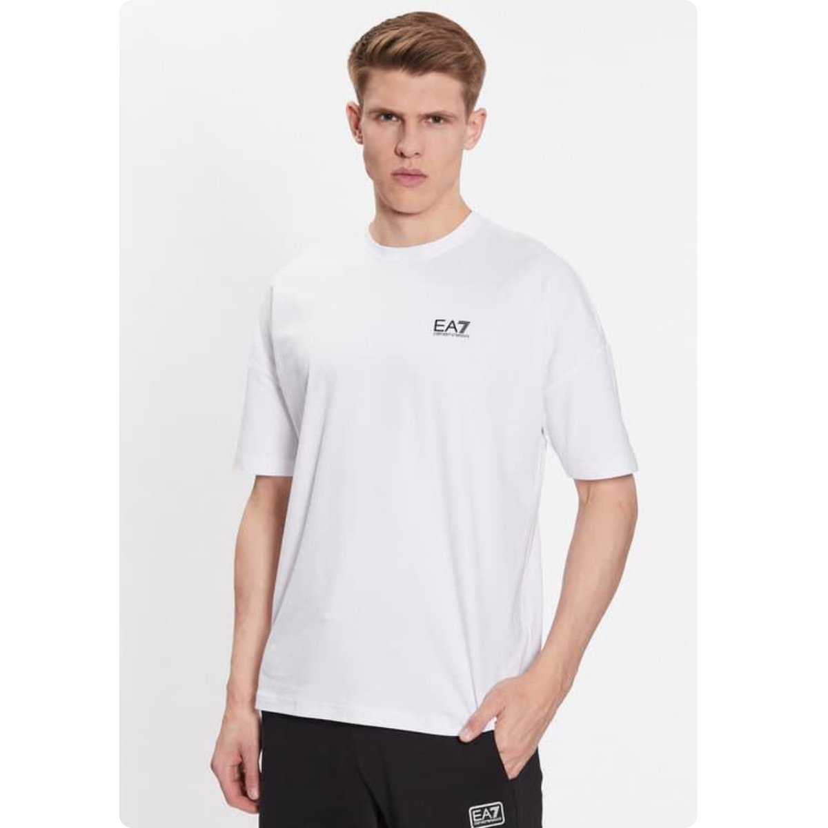 EA7 Giorgio Armani - Man Jersey T-Shirt - Med.Grey Mel