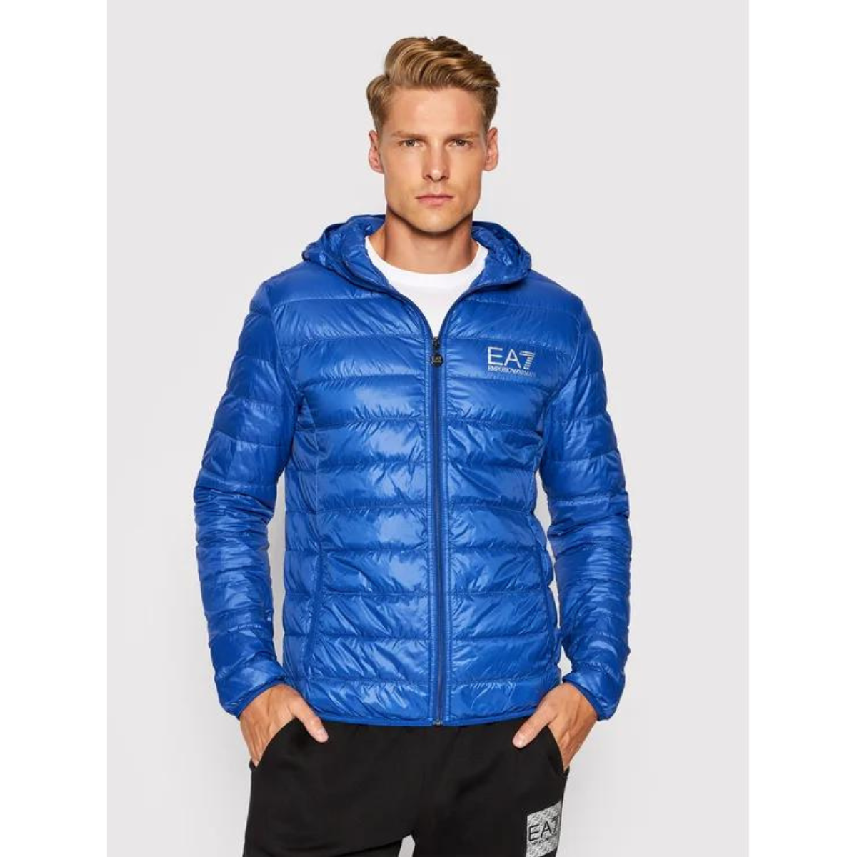 Blue ea7 jacket clearance
